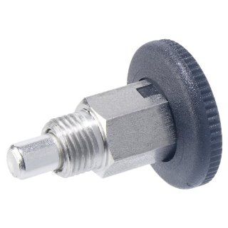 GN 822.1 Series Stainless Steel Lock Out Type C Mini Indexing Plunger with Open Lock Mechanism, M10 x 1mm Thread Size, 7mm Thread Length, 6mm Diameter: Metalworking Workholding: Industrial & Scientific