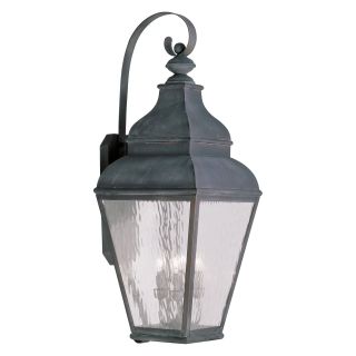 Livex Exeter 2607 61 4 Light Outdoor Wall Lantern in Vintage Pewter   Outdoor Wall Lights