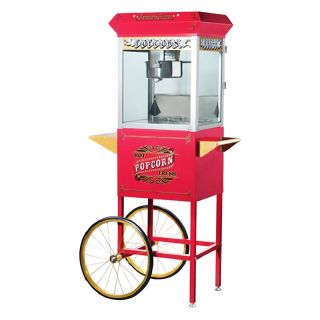 Great Northern Popcorn 6040 Antique Style Popcorn Popper Machine with Cart   Commercial Popcorn Machines