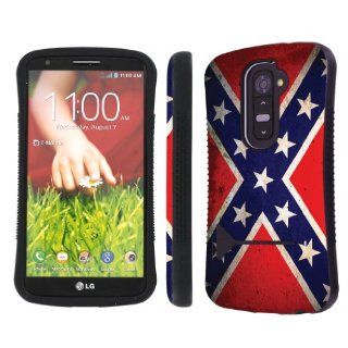 NakedShield Verizon / AT&T LG G2 D801 VS980 Flag Confederate Heavy Duty Shock Proof Armor Art KickStand Phone Case: Cell Phones & Accessories