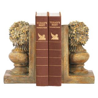 Elk Lighting Floral Urn Bookends   Bookends