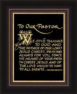 To Our Pastor Appreciation Frame Scripture Gift 5" X 6" with Built in Easel   Single Frames