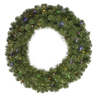 Vickerman 120 in. Pre Lit LED Grand Teton Wreath   Multi Colored   Christmas Wreaths
