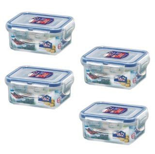 (Pack of 4) Lock&Lock, 6 Oz, BPA Free, 100% Water tight, Food Container, HPL805, 0.7 Cup Kitchen & Dining