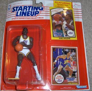 Karl Malone Action Figure (Utah Jazz)   1990 Starting Lineup NBA Series : Toy Figures : Toys & Games