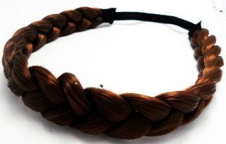 Headband Fashion Elastic Stretch Synthetic Hair Braid Braided Headband Color Brown (1 Pcs.): Everything Else