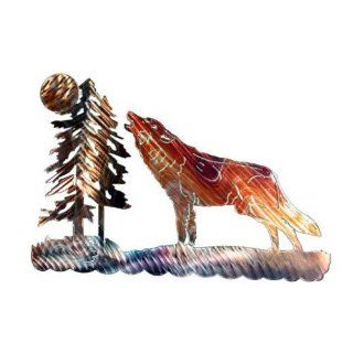 Next Innovations WA3DHOWLWOLF Howling Wolf Refraxions 3D Wall Art  Wind Sculptures  Patio, Lawn & Garden