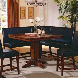 Steve Silver Plato 4 Piece Counter Height Nook Dining Table Set   Dining Table Sets