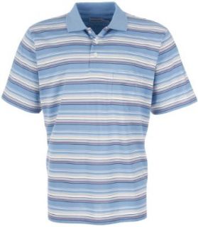 Windham Pointe Multi Stripes Polo Shirt Medium Marlin blue at  Mens Clothing store