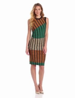 Julian Taylor Women's Side Gather Print Dress, Emerald Multi, 6 Missy