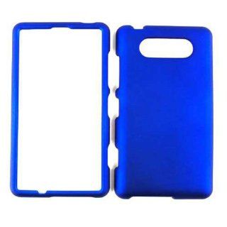 ACCESSORY HARD RUBBERIZED CASE COVER FOR NOKIA LUMIA 820 BLUE: Cell Phones & Accessories