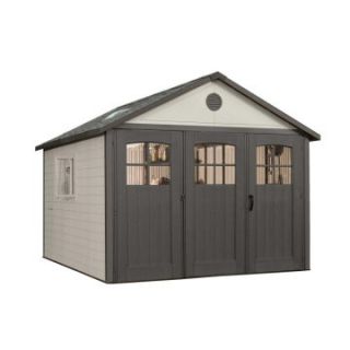 Lifetime 11 x 11 ft. Outdoor Storage Shed with Tri Fold Doors   Storage Sheds