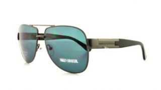 HARLEY DAVIDSON HDX 821 Sunglasses HDX821 Shiny Dark Gunmetal GUN 3 Shades: Clothing