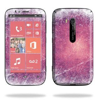 MightySkins Protective Skin Decal Cover for Nokia Lumia 822 Cell Phone T Mobile Sticker Skins Purple Swirls: Electronics