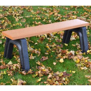 Landmark 4 ft. Commercial Grade Backless Bench   Outdoor Benches