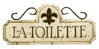 Bathroom Decor Wall plaque, La Toilette   Toilette Sign