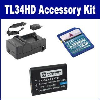 Samsung TL34HD Digital Camera Accessory Kit includes: SDSLB1137D Battery, SDM 823 Charger, KSD2GB Memory Card : Camera & Photo