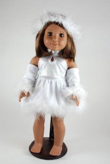 White Tap Dancing Outfit for American Girl Dolls and Most 18 Inch Dolls: Toys & Games