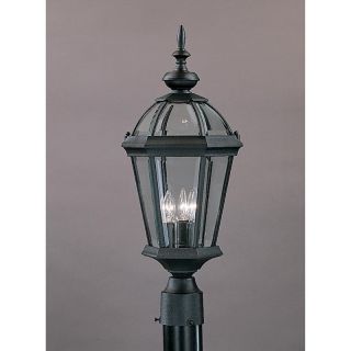 Kichler Trenton 9951BK Outdoor Post Lantern   13 in.   Black   Outdoor Post Lighting