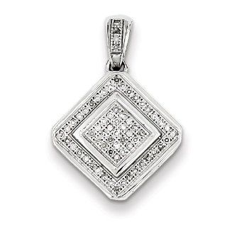 Sterling Silver Diamond Pendant: Jewelry