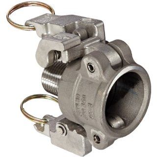 Dixon Valve RB050EZ Stainless Steel 316 EZ Boss Lock Type B Cam and Groove Fitting, 3/4" Socket x 1/2" NPT Male: Camlock Hose Fittings: Industrial & Scientific