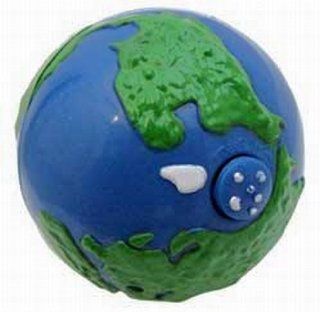 PKG(2) 3 1/2" Diameter Rolling Earth Ball. Great Cat Toys Toys & Games
