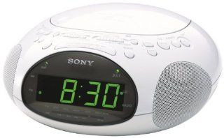 Sony ICF CD831 CD Clock Radio with FM/AM Radio and Extendable Snooze (White) (Discontinued by Manufacturer): Electronics