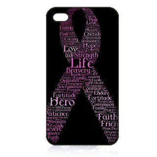 Breast Cancer Awareness Ribbon Vinyl Hard Case Skin for Iphone 4 4s Iphone4 At&t Sprint Verizon Retail Packing.: Everything Else