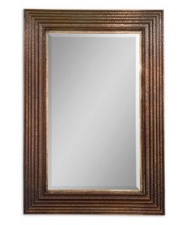 Oversized Bertram Hammered Metal Wall / Leaning Floor Mirror   44.5W x 64.5H in.   Wall Mirrors