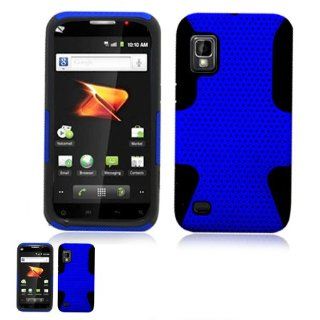 ZTE Warp N860 Blue and Black Hybrid Case: Cell Phones & Accessories