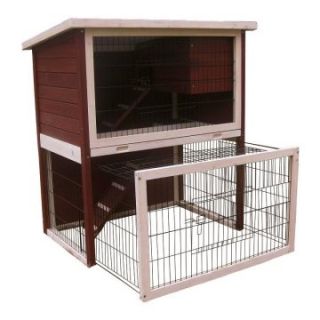 Advantek Sun Room Front Porch Rabbit Hutch   Rabbit Cages & Hutches