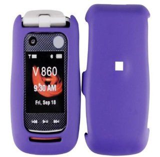 Dark Purple Hard Case Cover for Motorola Barrage V860: Cell Phones & Accessories