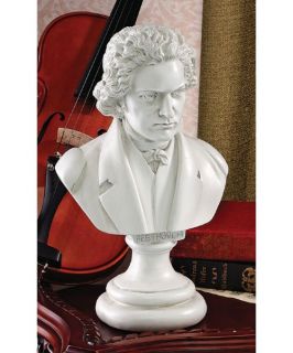 Design Toscano 13.5 in. Great Composer Collection: Beethoven Sculpture   Sculptures & Figurines