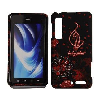 Motorola Droid 3 XT862   Licensed Baby Phat Snap on Cover Case   Poppys White Glow   Faceplate: Cell Phones & Accessories
