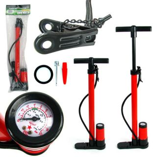 Trademark Tools Hand Bicycle Pump with Built in Pressure Gauge   Bike Racks
