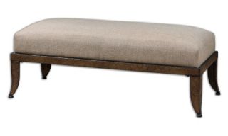Uttermost Lanrada Upholstered Bench   Bedroom Benches