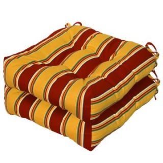 Greendale Home Fashions 20 inch Outdoor Seat Cushions Set of 2   Outdoor Cushions