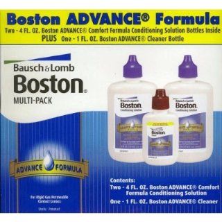 Baush & Lomb Boston Advance Comfort Formula for Rigid Gas Permeable Contact Lenses   Two 4 oz Bottles Plus 1 oz Cleaner: Health & Personal Care