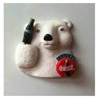 Coca Cola Polar Bear Magnet Holding a Coke with Coke Emblem : Other Products : Everything Else