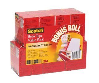 Scotch Book Tape Value Pack 845 VP : Tape Flag Dispensers : Office Products