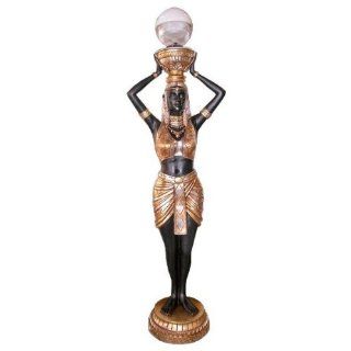 Goddess Hathor: Egyptian Statue Floor Lamp   Indoor Figurine Lamps