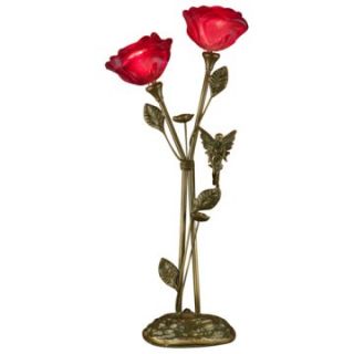 Dale Tiffany Love Rose 2 Light Table Lamp   Table Lamps