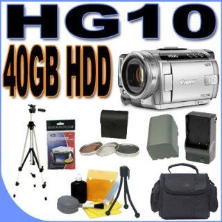 Canon HG10 40GB Hard Disk Drive HDD Digital Camcorder w/ 10x Opt : Camera & Photo