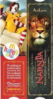 Chronicles of Narnia The Lion The Witch and The Wardrobe Movie Aslan McDonald's Happy Meal Promo Bookmark: Everything Else