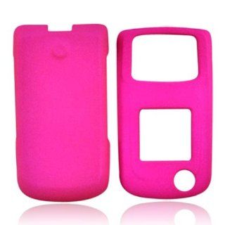 Hot Pink Samsung Rugby 2 A847 Rubberized Matte Hard Plastic Case Cover [Anti Slip]; Perfect Fit as Best Coolest Design Cases for Rugby 2 A847/Samsung A847 Compatible with Verizon, AT&T, Sprint,T Mobile and Unlocked Phones: Cell Phones & Accessories