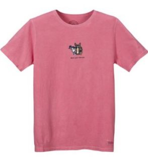 Life is good Women's Crusher Tee   Hold Your Horses (Rouge, Small)  Athletic Shirts  Sports & Outdoors