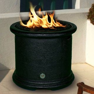 California Outdoor Concepts Island Chat Height Fire Pit   Black   Fire Pits