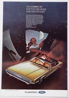 1969 Ford Thunderbird 2 Door Landau Open Road Open Sky Print Ad (848)  