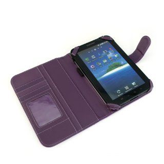 GTMax Purple Executive Durable Texture Leather Protector Cover Wallet Case for Samsung Galaxy Tab SCH I800 / P1000 / SGH T849 / SPH P100 / SCH I987: Computers & Accessories