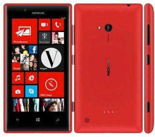 Nokia Lumia 720 Red Unlocked Quad Band GSM Smartphone   WCDMA 850/900/1900/2100: Cell Phones & Accessories